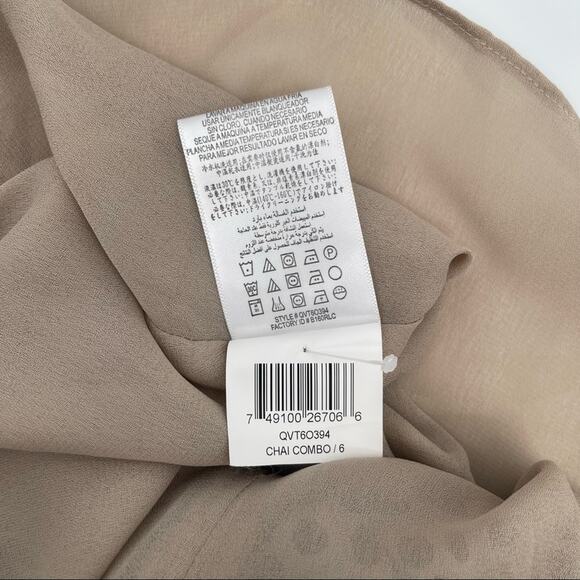 BCBGeneration Dress Chai Combo Polka Dot Dots Mesh Mini Black & Creme Size 6 - Picture 14 of 15